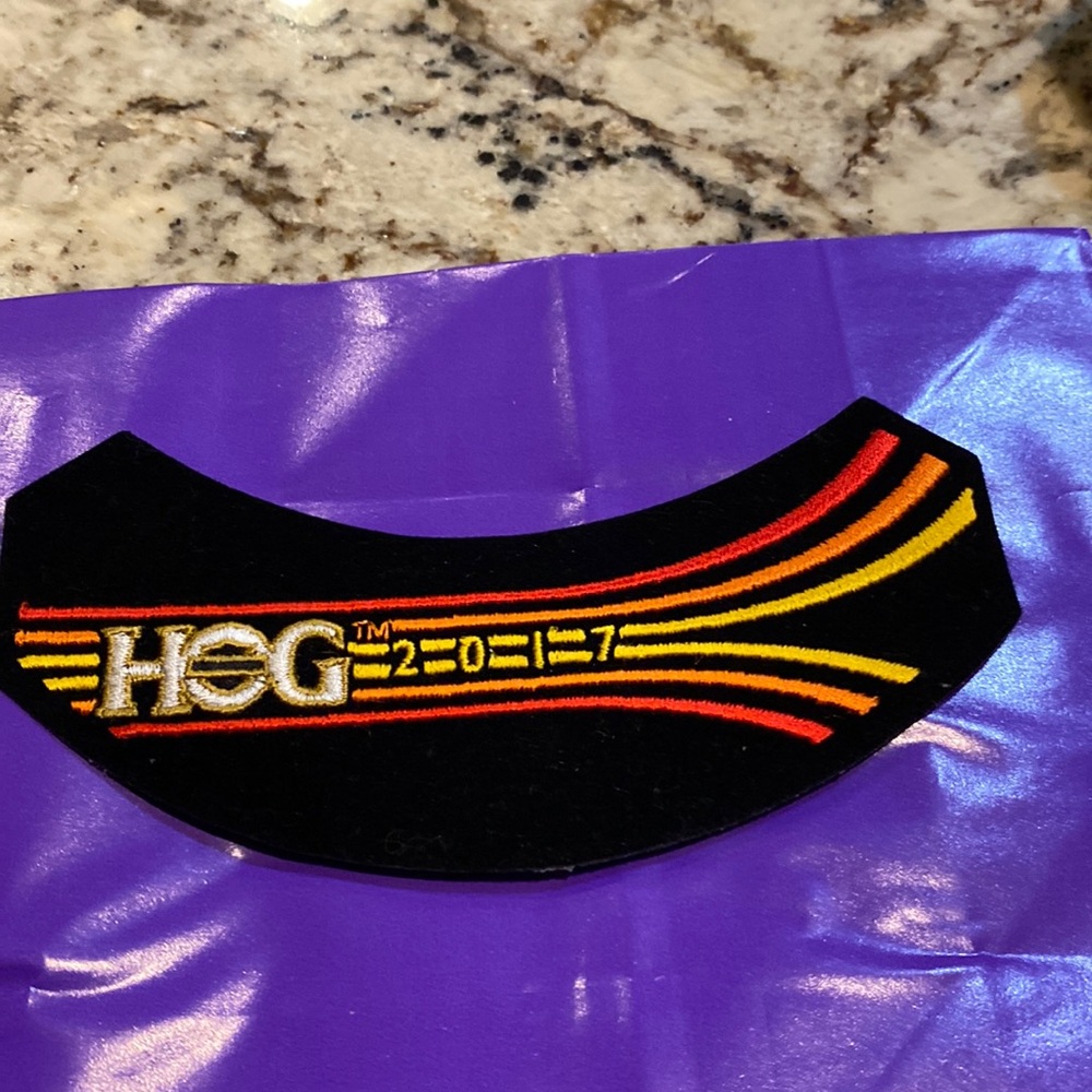 NWOT HOG Harley Davidson 20-7 owner group patch.